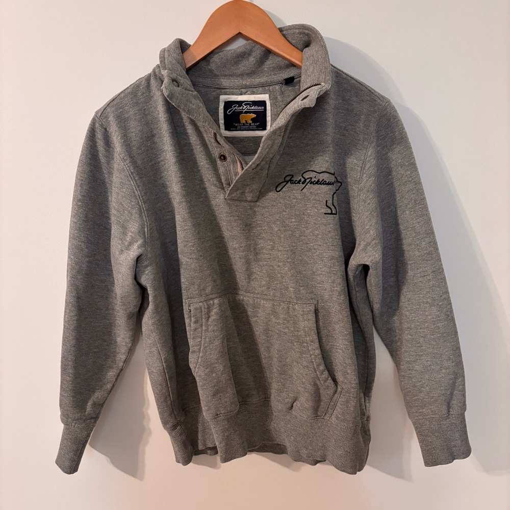 Grey Jack Nicklaus Pullover Sweatshirt Size Small GUC